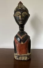 African Carved Wooden Statue ( 15” Tall)