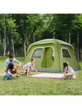 VEVOR camping tent (with rain fly) for 3/4/6 persons, with door and window