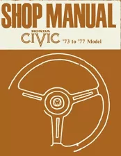 1973 1974 1975 1976 1977 Honda Civic Shop Service Repair Manual Book OEM Guide (For: 1974 Honda Civic)