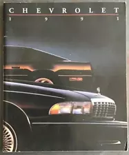 CHEVROLET RANGE USA Car Sales Brochure For 1991 #5045 Jul 90 CAVALIER Caprice++