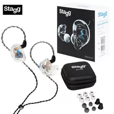 Stagg SPM-435 TR 4-Driver Sound Isolating In Ear Monitors - Clear