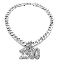 Iced Polo-G 1300 Pendant 11mm/18",20",24" Cuban Chain Hip Hop Necklace RC4385