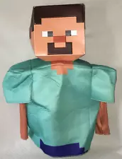 Adult One Size Minecraft Classic Steve Halloween Costume Missing the Sword