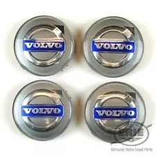 4 OEM Volvo Silver Center Hub Caps for S60 V70/XC70 S80 XC90 C70 S40 V50 C30 (For: Volvo S70)