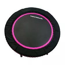 48" Mini Fitness Trampoline & Rebounder Gym Equipment, Pink (Used)