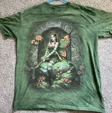 The Mountain Fairy T Shirt Y2K XL Jade Fairy Green Winged Fantasy Billie Eilish