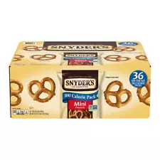 Snyder's of Hanover Mini Pretzels 100 Calorie Individual Packs 36 pk NO SHIP CA