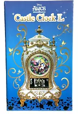 Disney Castle Clock Alice In Wonderland Princess Blue Box Japan