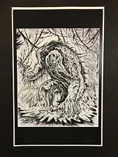 *MAN-THING* 11x17in Black And white Art Print for Sale By Artist.