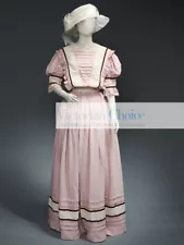 Edwardian 1910s Downton Abbey Titanic Vintage Dress Halloween Costume 207 XXXL