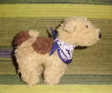 Old Navy Airedale Terrier puppy Dog plush stuffed animal kids toy bandana 7"