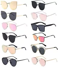 SALE WHOLESALE 12 PAIRS OF FASHION SUNGLASSES FOR WOMEN METAL FRAME MIX 4