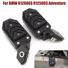 Black Adjustable Foot Pegs Footrest Pedal For BMW R1200GS R1250GS Adventure