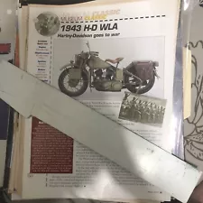 1943 HARLEY DAVIDSON WLA ARTICLE