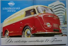 Tempo Matador 1400 brochure 1952 advertisement sales brochure Automobilia Harburg RP