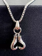 Boxing Gloves Stainless Steel Pendant Necklace