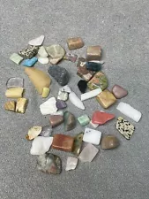 Lot of 49 Assorted Tumbled Stones Reiki Wicca 202 grams KG JD