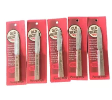 Old Hickory Paring Knife 2nd Cosmetic Blemish Factory Brown 753 New Lot Of 5