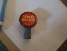 RARE WERT 'S BIRCH BEER Tap Handle BIG TAP SALE READ DESCRIPT ANTIQUE BALL KNOB