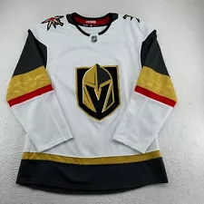 Adidas Las Vegas Golden Knights Hockey Blank Jersey Mens 50 White Fight Strap