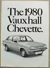 VAUXHALL CHEVETTE E L GL Car Sales Brochure For 1980 #V2452 Dec 1979