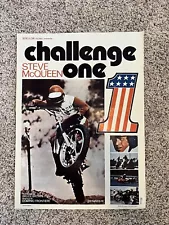 vintage Steve McQueen Challenge one Motorcycle Movie Poster