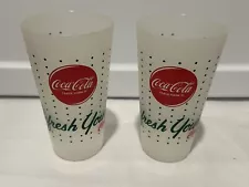 vintage coca cola plastic cups