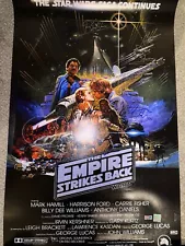 Star Wars Episode V The Empire Strikes Back Movie Poster Cast Signed 5 COA Rare