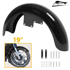 19" Wheel Wrap Front Fender For Harley Touring Street Road Glide Custom Baggers