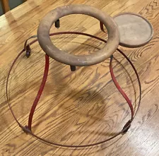 Vintage Wooden Baby Walker 25” Diameter At Base