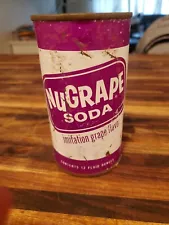 NuGrape Pre-ZIp Flat-Top Soda Can