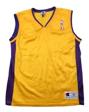 Vintage NBA Champion Blank Jersey Mens M 40 Basketball 90s Lakers Rare