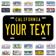 Custom state License Plates with personalized text Car 12x6- Moto 7x4 - Bike 6x3