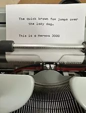 Hermes 3000 Typewriter with Rare EPOCA typeface (Serviced)