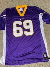 Men's XL Reebok NFL Players Minnesota Vikings #69 Jared Allen Football Jersey