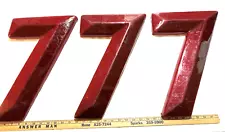 *Rare* Red VTG Movie Theater Sign Letter Graphic Numbers 17" (last ones) *777*