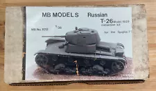 Russian T-26 Model 1939 Conversion Kit for Sponjia Kit 1/35 Scale MB Models 1012