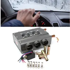 12V Cab Compact Air Heater Warmer Heat Speed Switch Defroster Demister- 6 port (For: More than one vehicle)