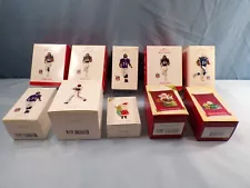 10 NIB, Old Store Stock Hallmark Keepsake Ornaments MOSTLY SPORTS - Lot #23