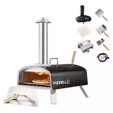 16 in. Propane and Wood Fired Stainless Steel Pizza Oven