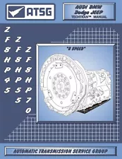 ZF 8HP45 ATSG Transmission Rebuild Manual 845RFE 8HP55 8HP70 8HP90 Overhaul Book (For: More than one vehicle)