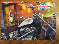 1985 1986 Honda Motorcycle Shadow VT1100C Brochure Sheet, 4 languages, Xlnt