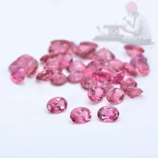 Natural Pink Tourmaline 4*3mm Oval Cut Loose Gemstone for sale - 5 Pieces