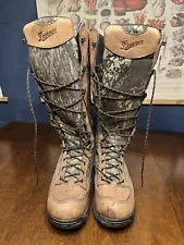 DANNER 18" TALL PRONGHORN SNAKE BOOTS GTX MOBU MEN'S SZ 10DCAMO BROWN LEATHER