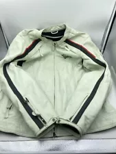 VICTORY MOTORCYCLE JACKET LEATHER; IVORY (EL1097816)