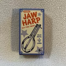 Schylling Jaw Harp Old Time Twang Solid Metal Easy To Learn In Box - New