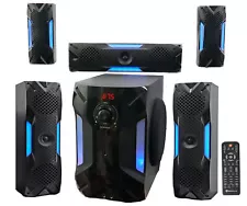 Rockville HTS56 1000w 5.1 Channel Home Theater System/Bluetooth/USB+8" Subwoofer