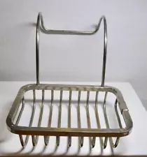 Vintage Old Brass Bathroom To Antique Claw Foot Bath Tub SOAP HOLDER Basket Dish