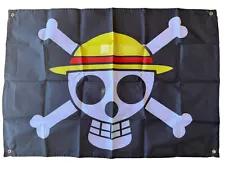 One Piece Luffy's Straw Hat Pirate Flag 42”x29”