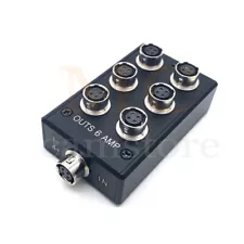 Hirose 4pin to 6 port Power Hub For Sound Devices 688 633 Zoom F8 Camera power